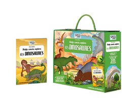 ELS DINOSAURES PUZZLE+LLIBRE CATALÀ 