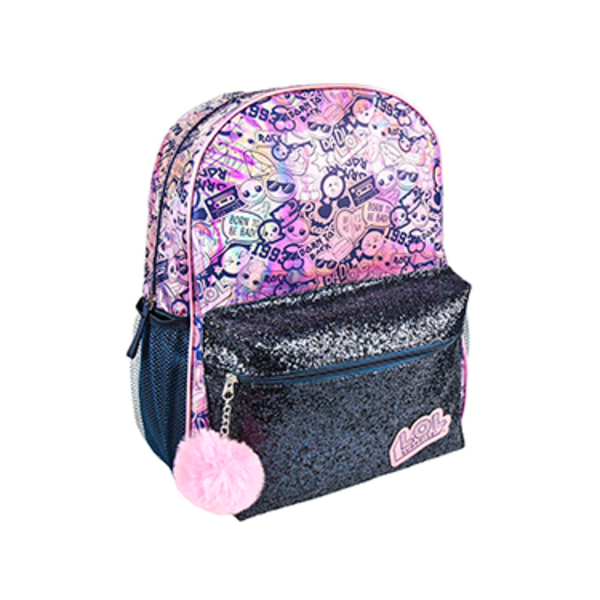 MOCHILA LOL LILA PURPURINA 40 CMS 