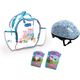 MOCHILA+CASCO+PROTECCIONES PEPPA PIG 