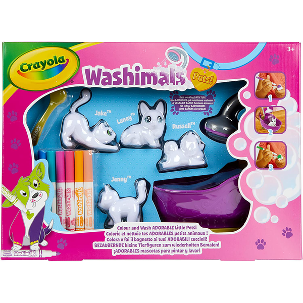 WHASIMALS- BAÑERA Y 4 MASCOTAS 