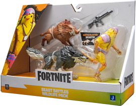 FORTNITE - PACK 3 FIGURAS, LOBO+JABALÍ -45386 