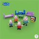 CASA DE MADERA PEPPA PIG CON 4 PERSONAJES 