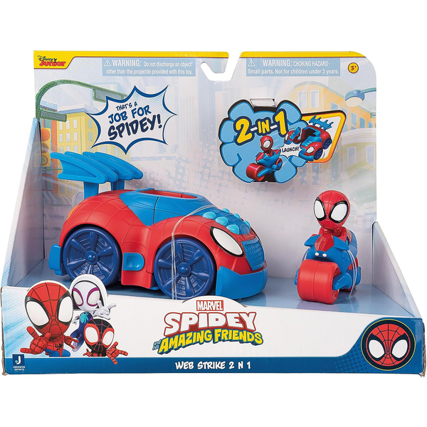 SPIDEY - Vehiculo Web Strike 2 en 1 