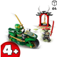 NINJAGO: Moto Callejera Ninja de Lloyd 