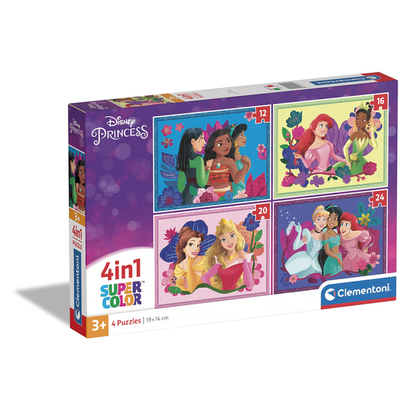 4 IN1 PUZZLE DISNEY PRINCESS 