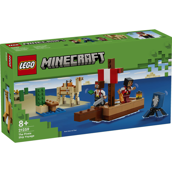 MINECRAFT VIAJE EN BARCO PIRATA 