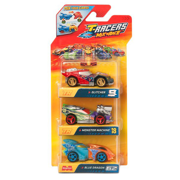 T-RACERS MIX ‘N RACE - Pack 3 Blister 