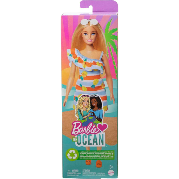 BARBIE LOVES OCEAN RUBIA - VESTIDO FLORES 